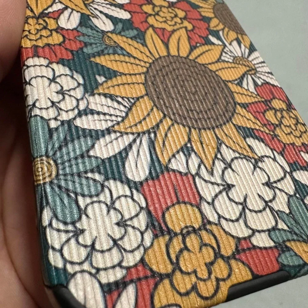Black Sunflower Floral Fall iPhone 13 Pro Phone Case